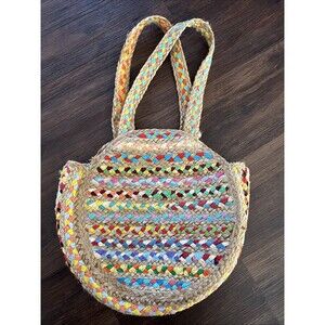 Jute Hobo Boho Rag Bag Shoulder Bag Beach Tote Multicolor Purse India Boho Vegan